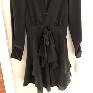 For Love and Lemons Black Ruffle Dress
